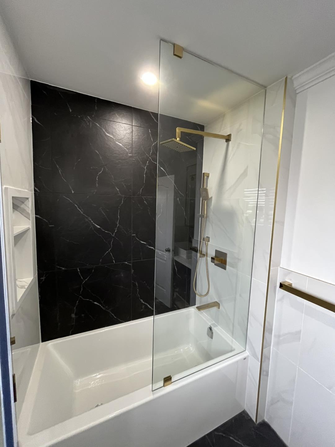 Bathroom renovation completed by Romanos Renovations, GTA
